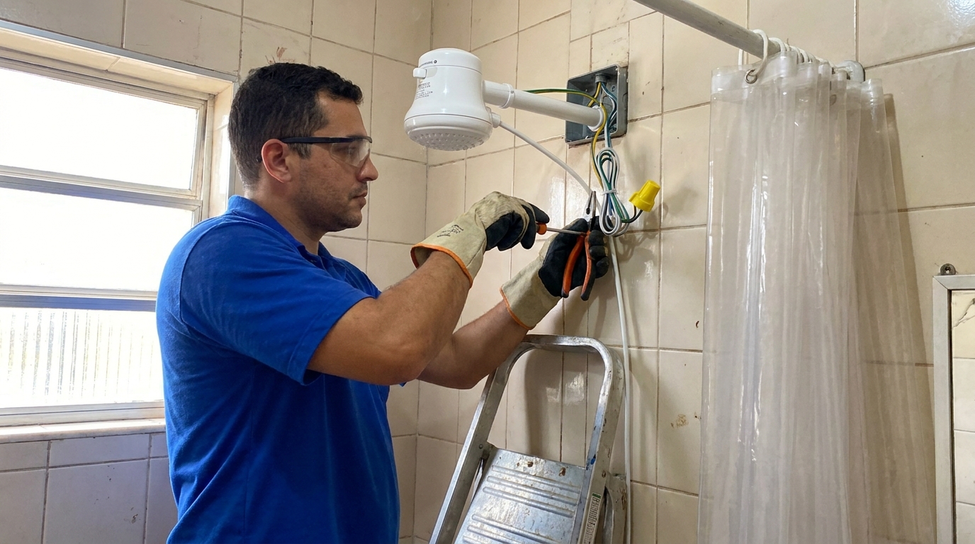 Instalação de Resistência no Açude, Betim‑MG
