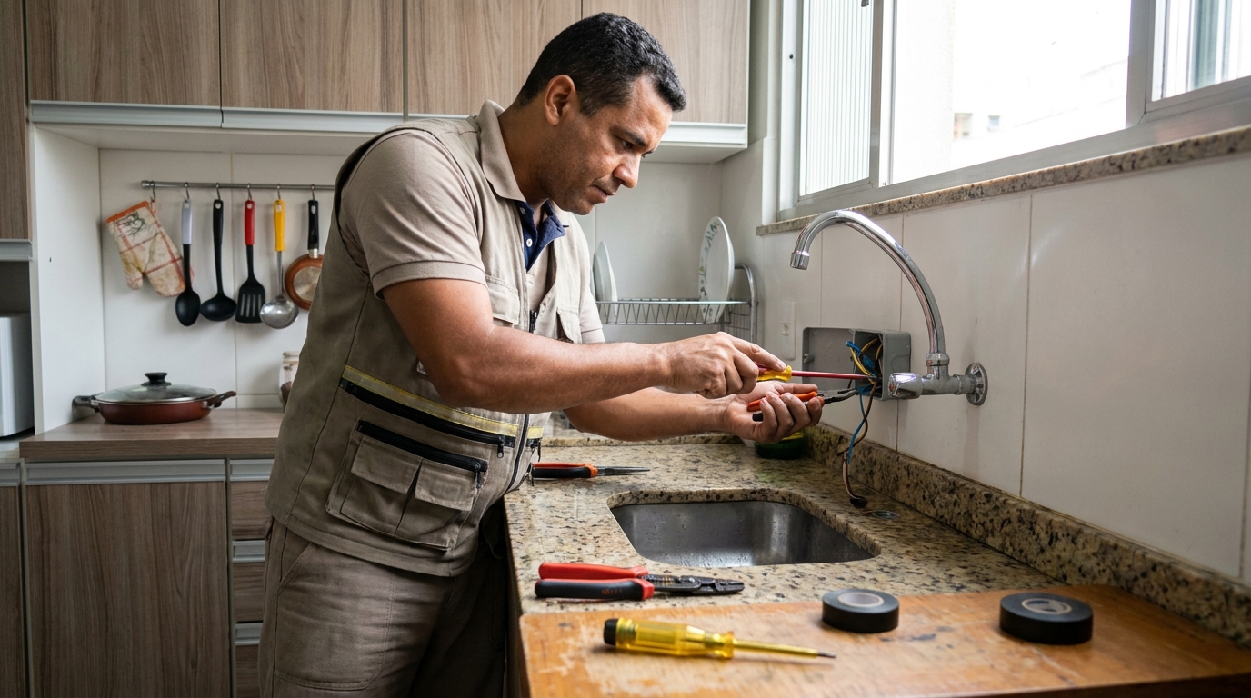 Instalação em Cozinha ou Área Gourmet na Vila Universal, Betim‑MG