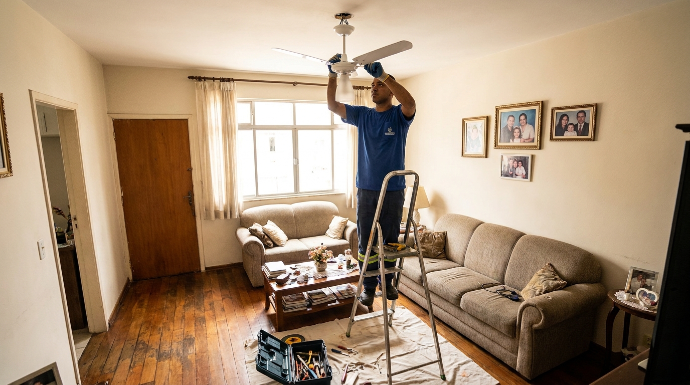 Substituição de Ventilador no Petrópolis, Betim‑MG
