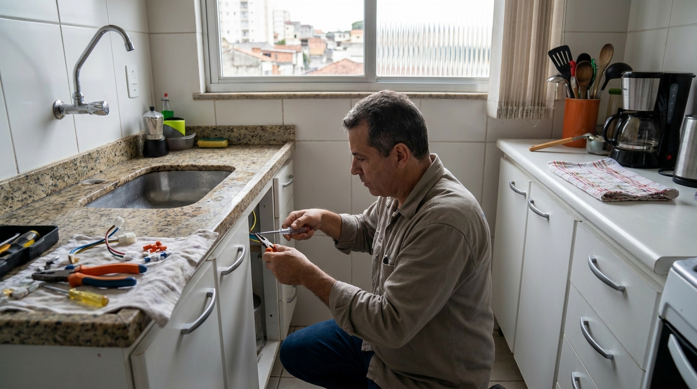 Troca de Torneira Elétrica na Vila Universal, Betim‑MG